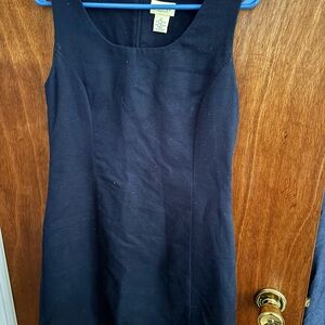 Chic Navy Sleeveless Midi Dress